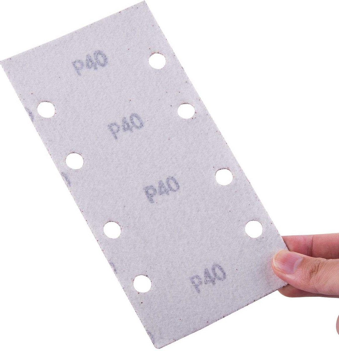 10 x Schuurpapier voor Schuurmachine - P40 Korrels - Zelfklevend schuurstroken - 93x185 mm